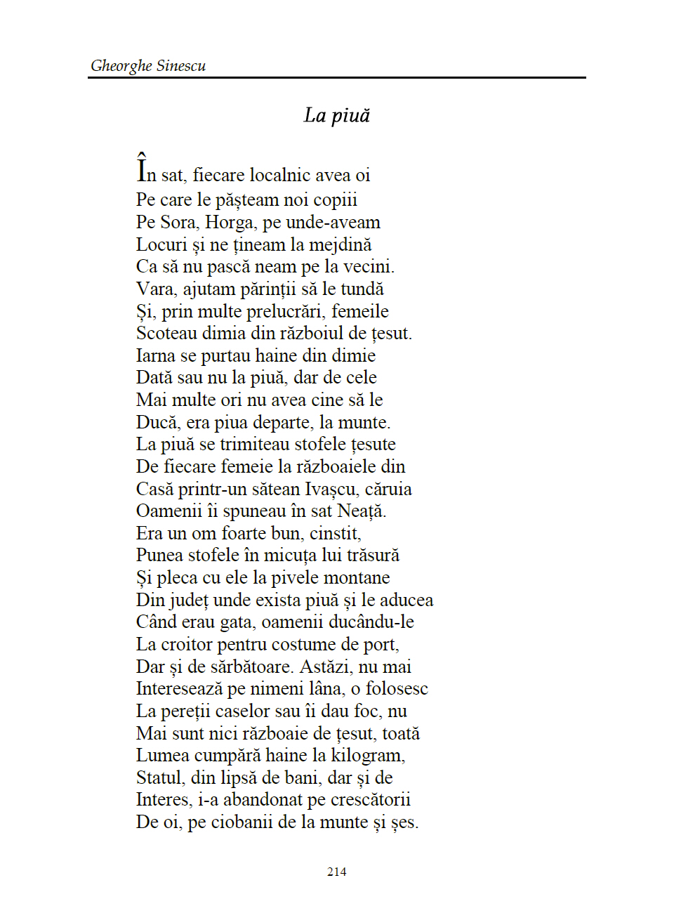 Gheorghe Sinescu - Piscu Oii, pagina 214 Gheorghe Sinescu - Piscu Oii, pagina 214